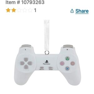 Sony PlayStation White Controller Christmas Tree Hallmark Ornament